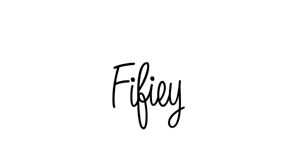 Design your own signature with our free online signature maker. With this signature software, you can create a handwritten (Angelique-Rose-font-FFP) signature for name Fifiey. Fifiey signature style 5 images and pictures png