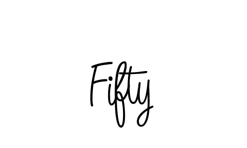 Design your own signature with our free online signature maker. With this signature software, you can create a handwritten (Angelique-Rose-font-FFP) signature for name Fifty. Fifty signature style 5 images and pictures png