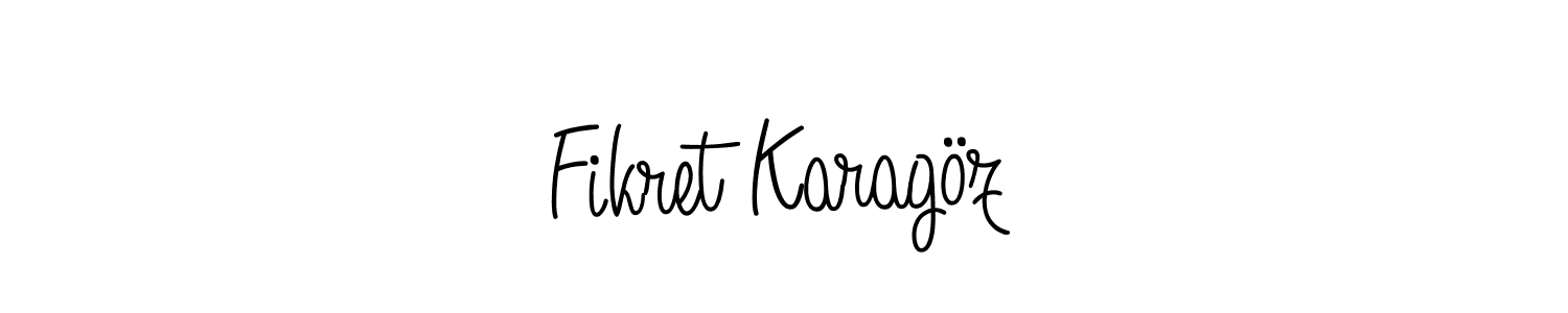 How to make Fikret Karagöz signature? Angelique-Rose-font-FFP is a professional autograph style. Create handwritten signature for Fikret Karagöz name. Fikret Karagöz signature style 5 images and pictures png