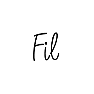 The best way (Angelique-Rose-font-FFP) to make a short signature is to pick only two or three words in your name. The name Fil include a total of six letters. For converting this name. Fil signature style 5 images and pictures png