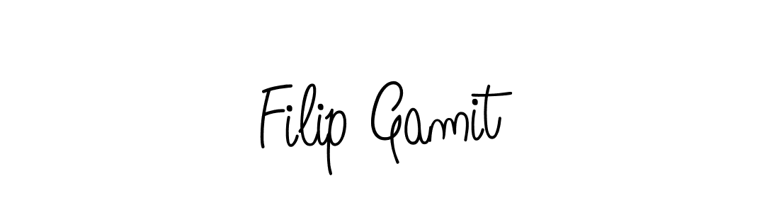 Also we have Filip Gamit name is the best signature style. Create professional handwritten signature collection using Angelique-Rose-font-FFP autograph style. Filip Gamit signature style 5 images and pictures png
