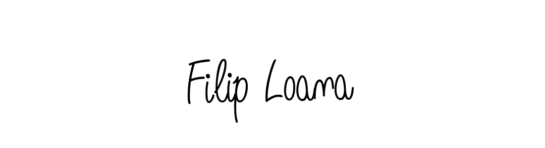Design your own signature with our free online signature maker. With this signature software, you can create a handwritten (Angelique-Rose-font-FFP) signature for name Filip Loana. Filip Loana signature style 5 images and pictures png