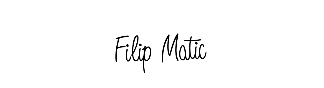 Design your own signature with our free online signature maker. With this signature software, you can create a handwritten (Angelique-Rose-font-FFP) signature for name Filip Matic. Filip Matic signature style 5 images and pictures png