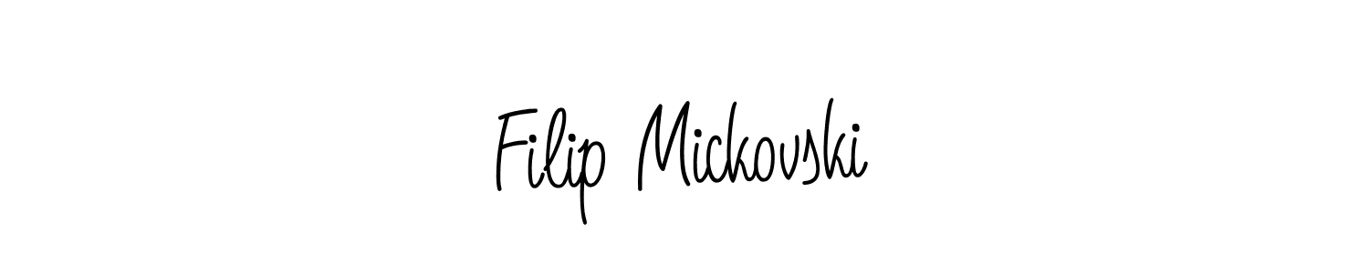 Also we have Filip Mickovski name is the best signature style. Create professional handwritten signature collection using Angelique-Rose-font-FFP autograph style. Filip Mickovski signature style 5 images and pictures png