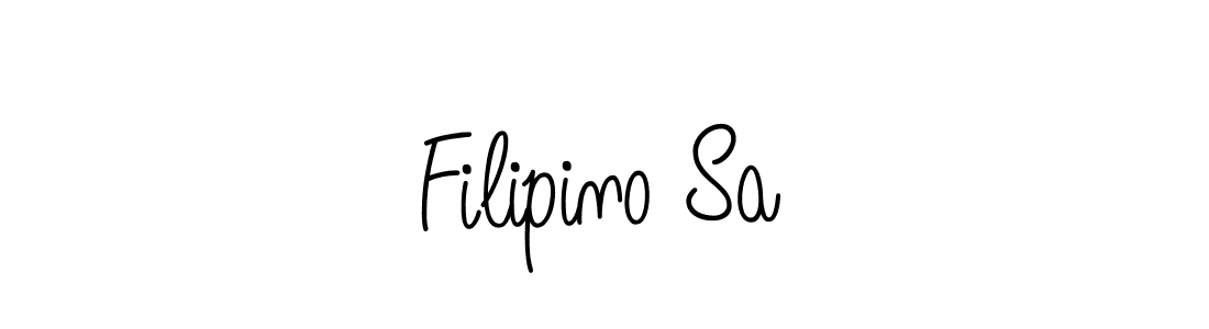 Also we have Filipino Sa name is the best signature style. Create professional handwritten signature collection using Angelique-Rose-font-FFP autograph style. Filipino Sa signature style 5 images and pictures png
