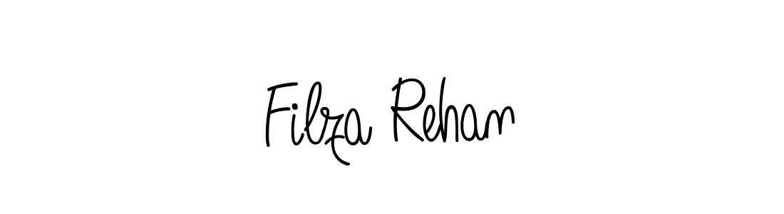 Create a beautiful signature design for name Filza Rehan. With this signature (Angelique-Rose-font-FFP) fonts, you can make a handwritten signature for free. Filza Rehan signature style 5 images and pictures png