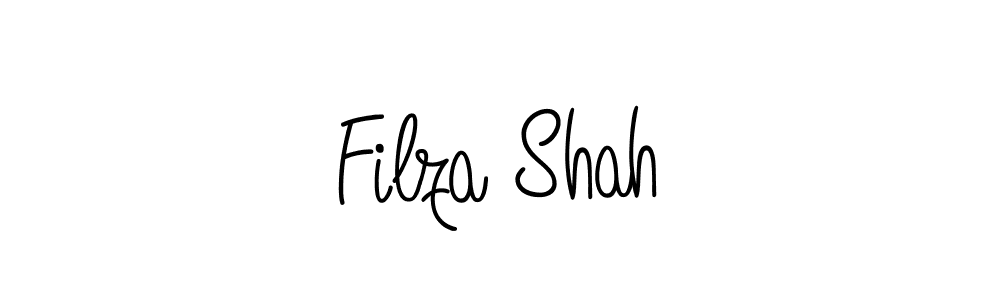 How to make Filza Shah name signature. Use Angelique-Rose-font-FFP style for creating short signs online. This is the latest handwritten sign. Filza Shah signature style 5 images and pictures png