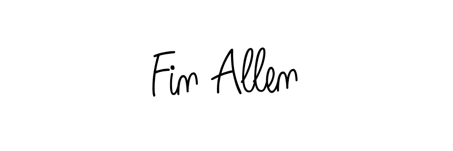 You should practise on your own different ways (Angelique-Rose-font-FFP) to write your name (Fin Allen) in signature. don't let someone else do it for you. Fin Allen signature style 5 images and pictures png