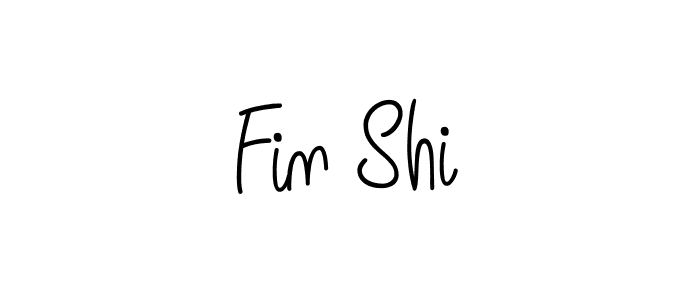 Make a beautiful signature design for name Fin Shi. With this signature (Angelique-Rose-font-FFP) style, you can create a handwritten signature for free. Fin Shi signature style 5 images and pictures png