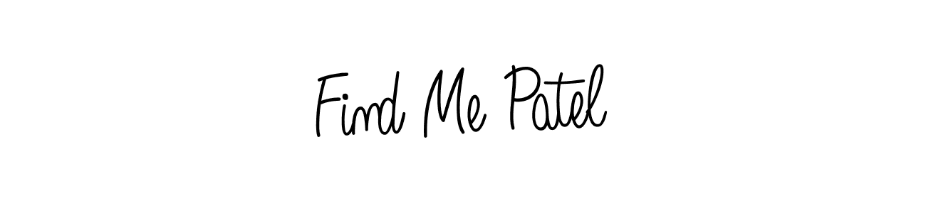 Design your own signature with our free online signature maker. With this signature software, you can create a handwritten (Angelique-Rose-font-FFP) signature for name Find Me Patel. Find Me Patel signature style 5 images and pictures png