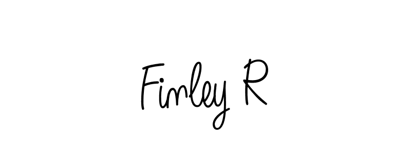 Finley R stylish signature style. Best Handwritten Sign (Angelique-Rose-font-FFP) for my name. Handwritten Signature Collection Ideas for my name Finley R. Finley R signature style 5 images and pictures png