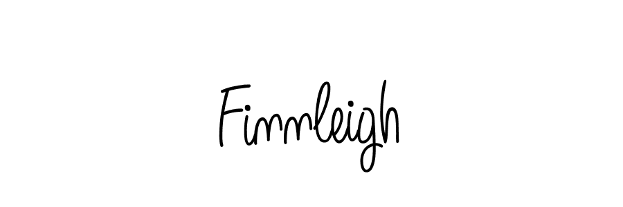 Finnleigh stylish signature style. Best Handwritten Sign (Angelique-Rose-font-FFP) for my name. Handwritten Signature Collection Ideas for my name Finnleigh. Finnleigh signature style 5 images and pictures png