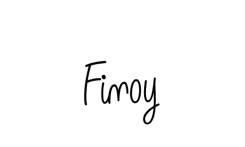 How to make Finoy name signature. Use Angelique-Rose-font-FFP style for creating short signs online. This is the latest handwritten sign. Finoy signature style 5 images and pictures png