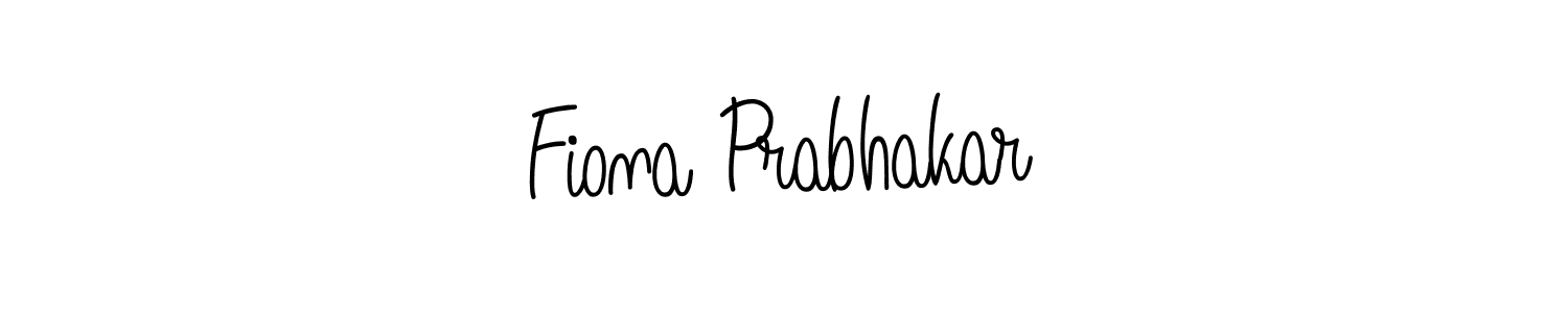 Use a signature maker to create a handwritten signature online. With this signature software, you can design (Angelique-Rose-font-FFP) your own signature for name Fiona Prabhakar. Fiona Prabhakar signature style 5 images and pictures png