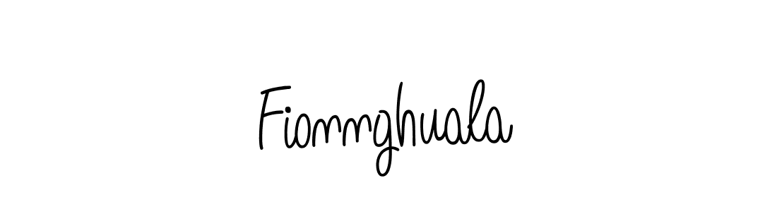 Fionnghuala stylish signature style. Best Handwritten Sign (Angelique-Rose-font-FFP) for my name. Handwritten Signature Collection Ideas for my name Fionnghuala. Fionnghuala signature style 5 images and pictures png