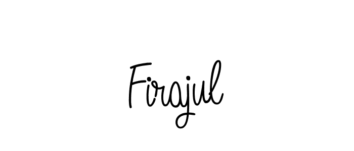 Use a signature maker to create a handwritten signature online. With this signature software, you can design (Angelique-Rose-font-FFP) your own signature for name Firajul. Firajul signature style 5 images and pictures png