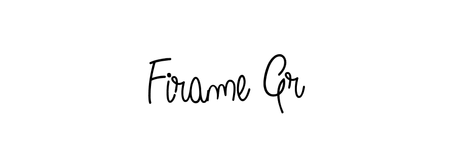 How to make Firame Gr name signature. Use Angelique-Rose-font-FFP style for creating short signs online. This is the latest handwritten sign. Firame Gr signature style 5 images and pictures png