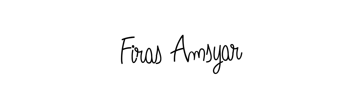 How to make Firas Amsyar signature? Angelique-Rose-font-FFP is a professional autograph style. Create handwritten signature for Firas Amsyar name. Firas Amsyar signature style 5 images and pictures png
