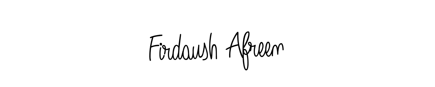Also we have Firdaush Afreen name is the best signature style. Create professional handwritten signature collection using Angelique-Rose-font-FFP autograph style. Firdaush Afreen signature style 5 images and pictures png