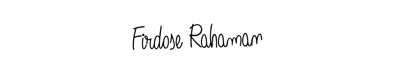 This is the best signature style for the Firdose Rahaman name. Also you like these signature font (Angelique-Rose-font-FFP). Mix name signature. Firdose Rahaman signature style 5 images and pictures png