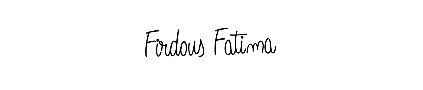 How to Draw Firdous Fatima signature style? Angelique-Rose-font-FFP is a latest design signature styles for name Firdous Fatima. Firdous Fatima signature style 5 images and pictures png