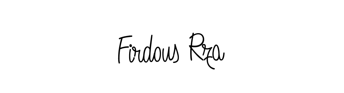 How to make Firdous Rza signature? Angelique-Rose-font-FFP is a professional autograph style. Create handwritten signature for Firdous Rza name. Firdous Rza signature style 5 images and pictures png