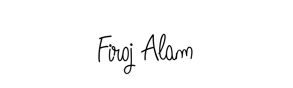 Use a signature maker to create a handwritten signature online. With this signature software, you can design (Angelique-Rose-font-FFP) your own signature for name Firoj Alam. Firoj Alam signature style 5 images and pictures png