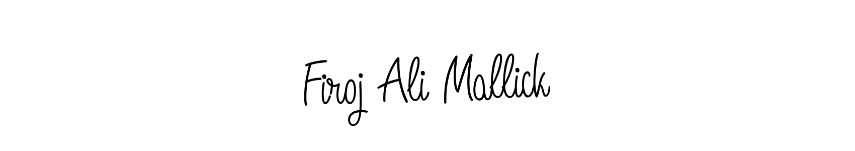 Also we have Firoj Ali Mallick name is the best signature style. Create professional handwritten signature collection using Angelique-Rose-font-FFP autograph style. Firoj Ali Mallick signature style 5 images and pictures png