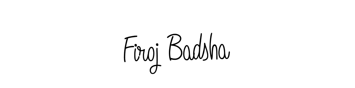 The best way (Angelique-Rose-font-FFP) to make a short signature is to pick only two or three words in your name. The name Firoj Badsha include a total of six letters. For converting this name. Firoj Badsha signature style 5 images and pictures png