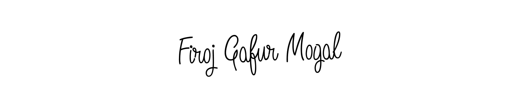 Make a beautiful signature design for name Firoj Gafur Mogal. With this signature (Angelique-Rose-font-FFP) style, you can create a handwritten signature for free. Firoj Gafur Mogal signature style 5 images and pictures png