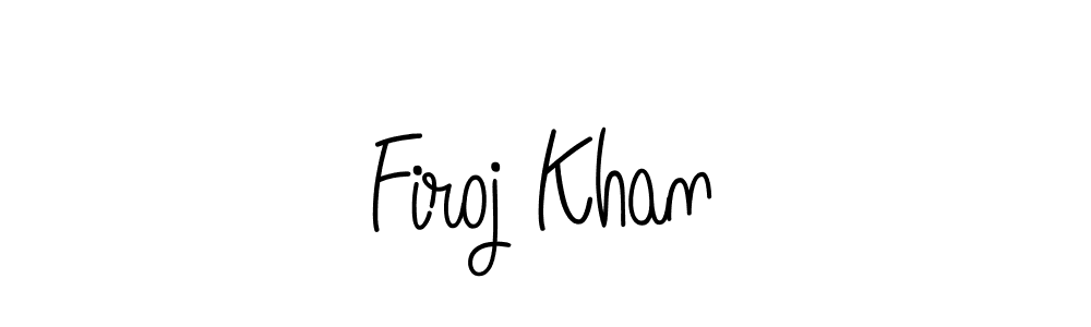 How to make Firoj Khan name signature. Use Angelique-Rose-font-FFP style for creating short signs online. This is the latest handwritten sign. Firoj Khan signature style 5 images and pictures png