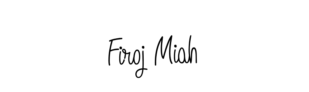 Make a beautiful signature design for name Firoj Miah. With this signature (Angelique-Rose-font-FFP) style, you can create a handwritten signature for free. Firoj Miah signature style 5 images and pictures png