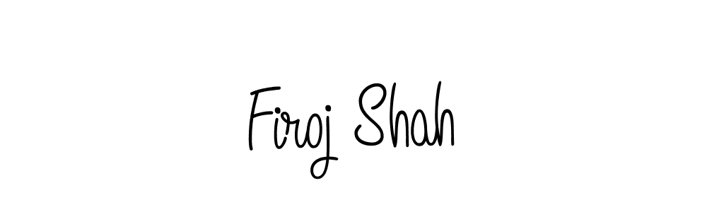 How to make Firoj Shah name signature. Use Angelique-Rose-font-FFP style for creating short signs online. This is the latest handwritten sign. Firoj Shah signature style 5 images and pictures png