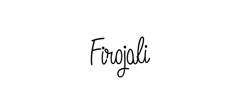 The best way (Angelique-Rose-font-FFP) to make a short signature is to pick only two or three words in your name. The name Firojali include a total of six letters. For converting this name. Firojali signature style 5 images and pictures png