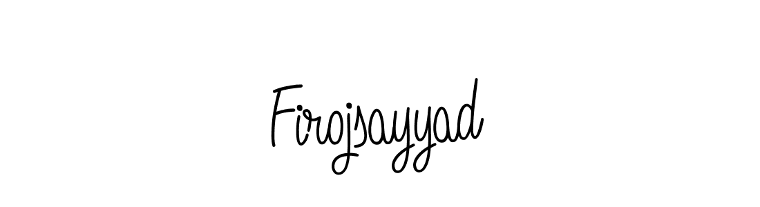 The best way (Angelique-Rose-font-FFP) to make a short signature is to pick only two or three words in your name. The name Firojsayyad include a total of six letters. For converting this name. Firojsayyad signature style 5 images and pictures png