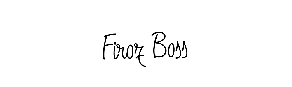 Create a beautiful signature design for name Firoz Boss. With this signature (Angelique-Rose-font-FFP) fonts, you can make a handwritten signature for free. Firoz Boss signature style 5 images and pictures png