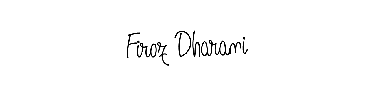 The best way (Angelique-Rose-font-FFP) to make a short signature is to pick only two or three words in your name. The name Firoz Dharani include a total of six letters. For converting this name. Firoz Dharani signature style 5 images and pictures png