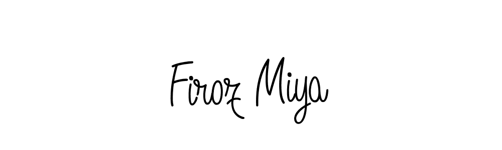 How to Draw Firoz Miya signature style? Angelique-Rose-font-FFP is a latest design signature styles for name Firoz Miya. Firoz Miya signature style 5 images and pictures png