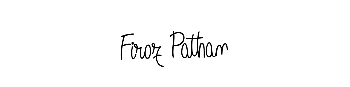 Design your own signature with our free online signature maker. With this signature software, you can create a handwritten (Angelique-Rose-font-FFP) signature for name Firoz Pathan. Firoz Pathan signature style 5 images and pictures png