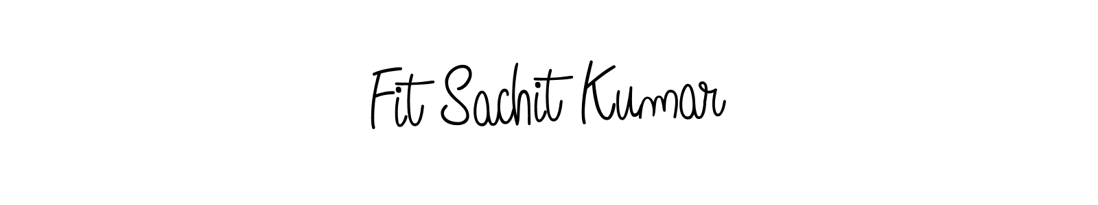 Use a signature maker to create a handwritten signature online. With this signature software, you can design (Angelique-Rose-font-FFP) your own signature for name Fit Sachit Kumar. Fit Sachit Kumar signature style 5 images and pictures png
