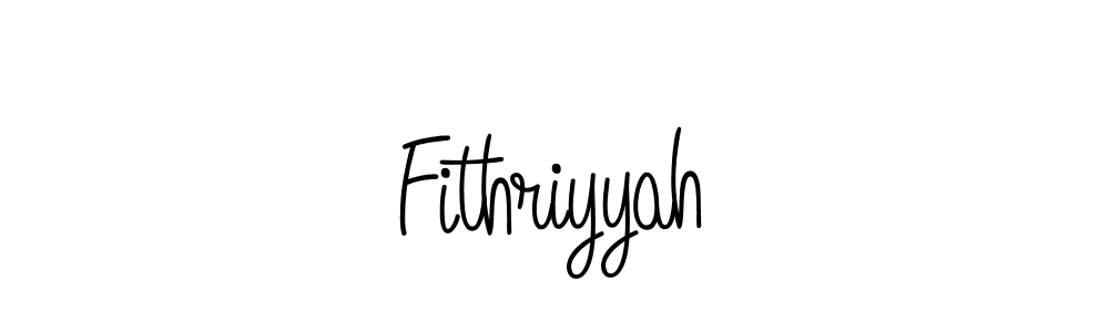 Make a beautiful signature design for name Fithriyyah. With this signature (Angelique-Rose-font-FFP) style, you can create a handwritten signature for free. Fithriyyah signature style 5 images and pictures png