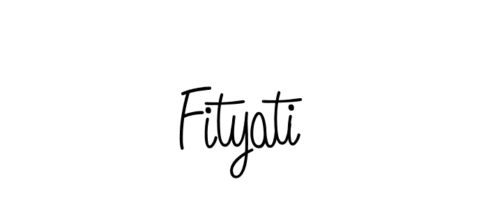 Use a signature maker to create a handwritten signature online. With this signature software, you can design (Angelique-Rose-font-FFP) your own signature for name Fityati. Fityati signature style 5 images and pictures png