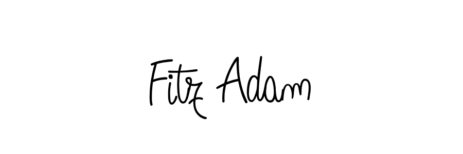 Use a signature maker to create a handwritten signature online. With this signature software, you can design (Angelique-Rose-font-FFP) your own signature for name Fitz Adam. Fitz Adam signature style 5 images and pictures png