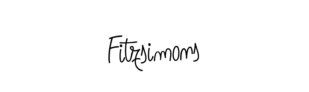 You should practise on your own different ways (Angelique-Rose-font-FFP) to write your name (Fitzsimons) in signature. don't let someone else do it for you. Fitzsimons signature style 5 images and pictures png