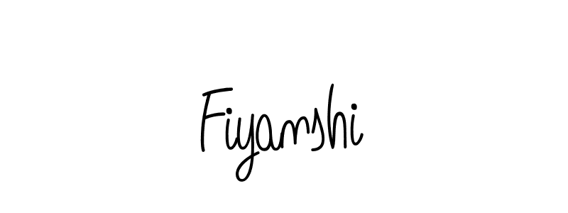 Make a beautiful signature design for name Fiyanshi. With this signature (Angelique-Rose-font-FFP) style, you can create a handwritten signature for free. Fiyanshi signature style 5 images and pictures png