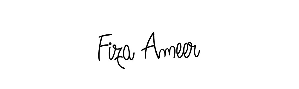 Fiza Ameer stylish signature style. Best Handwritten Sign (Angelique-Rose-font-FFP) for my name. Handwritten Signature Collection Ideas for my name Fiza Ameer. Fiza Ameer signature style 5 images and pictures png