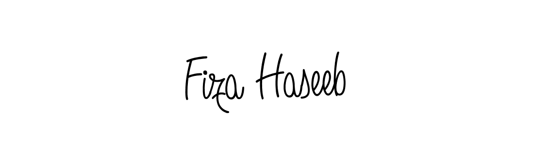 Fiza Haseeb stylish signature style. Best Handwritten Sign (Angelique-Rose-font-FFP) for my name. Handwritten Signature Collection Ideas for my name Fiza Haseeb. Fiza Haseeb signature style 5 images and pictures png