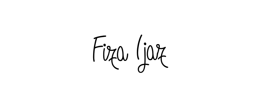 Make a beautiful signature design for name Fiza Ijaz. With this signature (Angelique-Rose-font-FFP) style, you can create a handwritten signature for free. Fiza Ijaz signature style 5 images and pictures png