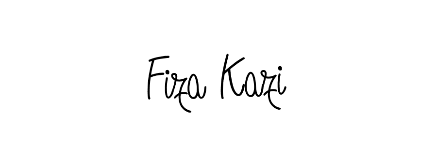 The best way (Angelique-Rose-font-FFP) to make a short signature is to pick only two or three words in your name. The name Fiza Kazi include a total of six letters. For converting this name. Fiza Kazi signature style 5 images and pictures png