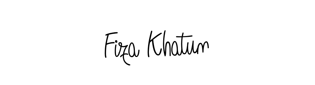 Fiza Khatun stylish signature style. Best Handwritten Sign (Angelique-Rose-font-FFP) for my name. Handwritten Signature Collection Ideas for my name Fiza Khatun. Fiza Khatun signature style 5 images and pictures png